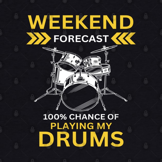 Weekend Forecast-100% Playing My Drums by Wilcox PhotoArt